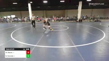 85 lbs Consi Of 8 #1 - Mason Bauer, OH vs Beau Fennick, PA