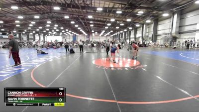 100 lbs Rd# 4- 2:00pm Friday Final Pool - Gavin Robinette, Team Ohio vs Cannon Griffin, Ranger Wrestling Club