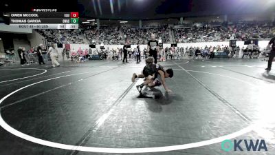 60 lbs Quarterfinal - Owen McCool, Elgin Wrestling vs Thomas Garcia, Owasso Takedown Club