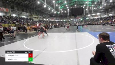 180 lbs Round Of 32 - Owen Smejkal, Gunnison Middle School vs Cooper Tellers, Lesher Middle School