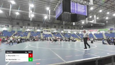 155 lbs Final - Jaxson Reynolds, Windsor Middle School vs Michael Rembelski, Timnath Cubs