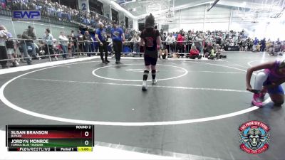 80 lbs Round 2 - Jordyn Monroe, Topeka Blue Thunder vs Susan Branson, Butler