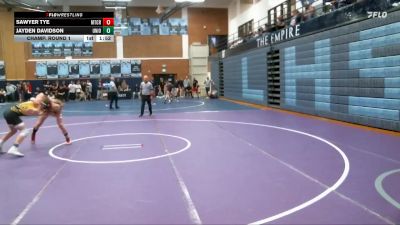150 lbs Champ. Round 1 - Sawyer Tye, Mountain Crest vs Jayden Davidson, Union