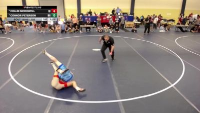 150 lbs 5th Place Match - Collin McDowell, WI vs Connor Peterson, MN