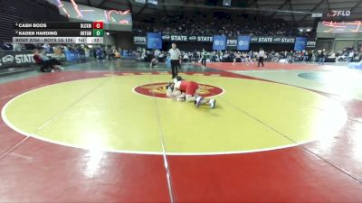 Boys 2A 126 lbs Cons. Round 5 - Kaden Harding, Orting vs Cash Boos, Black Hills