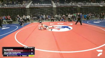 97 lbs Cons. Round 3 - Rj Gunter, Green River Grapplers Wrestling vs Braxton Marcotte, Casper Wrestling Club