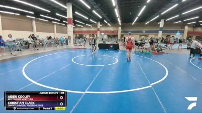 215 lbs Semifinal - Aiden Cooley, Best Trained Wrestling vs Christian Clark, Cowboy/Cowgirl Wrestling Club