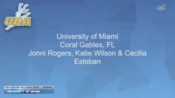 University of Miami [2026 Division IA - Hip Hop Semis] 2026 UCA & UDA College Cheerleading and Dance Team National Championship