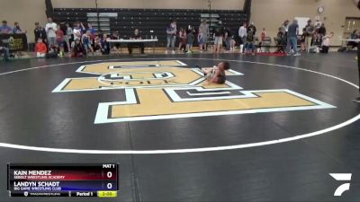 53 lbs Round 3 - Kain Mendez, Sebolt Wrestling Academy vs Landyn Schadt, Big Game Wrestling Club