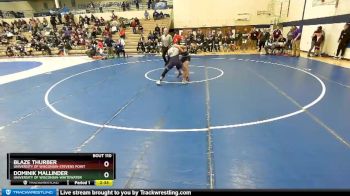 133 lbs Quarterfinal - Dominik Mallinder, University Of Wisconsin-Whitewater vs Blaze Thurber, University Of Wisconsin-Stevens Point