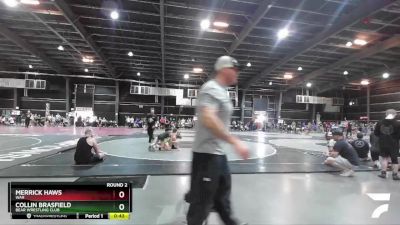 80-85 lbs Round 2 - Merrick Haws, WAR vs Collin Brasfield, Bear Wrestling Club