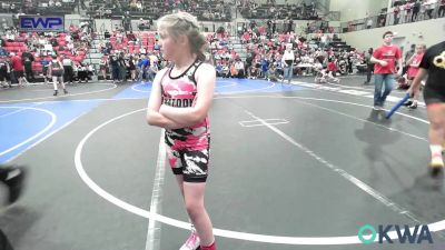 78-82 lbs Rr Rnd 1 - Coralena Voss, Skiatook Youth Wrestling vs Liberty Hunt, Heat