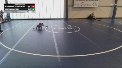 52 lbs Rr Rnd 3 - Alexander Schwarting, Mat Warriors PWC vs Justus Chapman, 84 Athletes