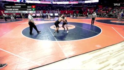 2A 215 lbs Cons. Semi - Foley Calcagno, Elmhurst (IC Catholic) vs Xavier Bitner, Burbank (St. Laurence)