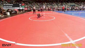 46 lbs Quarterfinal - Cru Mantanona, MANTANONA-TC vs Jace Wilcoxen, Sherman Challengers
