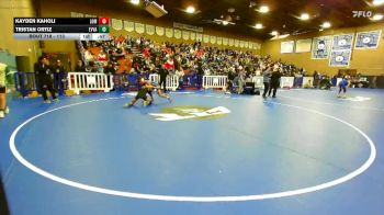 113 lbs Cons. Round 2 - Tristan Ortiz, Evergreen Valley vs Kayden Kaholi, Lompoc