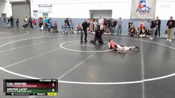 84 lbs Semifinal - Weston Lacey, Mid Valley Wrestling Club vs Cael Gesford, Chugach Eagles Wrestling Club