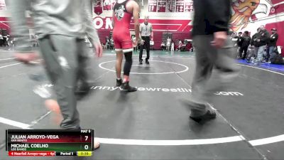 144 lbs Cons. Round 3 - Michael Coelho, Los Banos vs Julian Arroyo-vega, San Benito