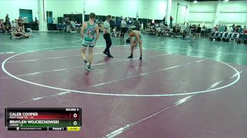 138 lbs Round 3 (10 Team) - Braylen Wojciechowski, Lapeer vs Caleb Cooper, Fight Barn WC