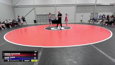 125 lbs Round 1 (4 Team) - Hanah Schuster, Minnesota vs Sadie Davis, Georgia
