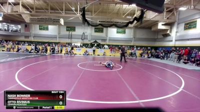 55 lbs Cons. Round 5 - Nash Bowker, Thermopolis Wrestling Club vs Otto Rivinius, Lemmon/McIntosh