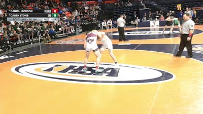 1A 190 lbs 5th Place Match - Casen Lyons, Springfield (Sacred Heart-Griffin) vs Daniel Jackson, Red Bud