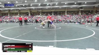 76 lbs Semifinal - Emmett Davis, Bobcat vs Landon Long, Ark City