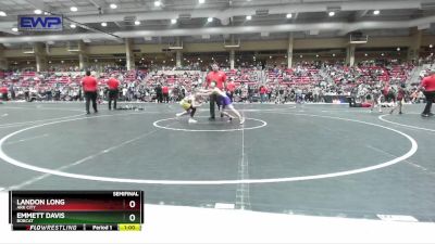 76 lbs Semifinal - Emmett Davis, Bobcat vs Landon Long, Ark City