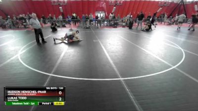 120 lbs Cons. Round 3 - Lukas Todd, Wisconsin vs Hudson Henschel-Paar, Askren Wrestling Academy