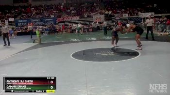 D 3 195 lbs Semifinal - Anthony `AJ` Smith, John Curtis Christian School vs Damari Drake, Evangel Christian Academy