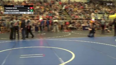 106 lbs Champ. Round 1 - Daelynn Brown, Miami Trace vs Hannah Ross, Pursuit Wrestling