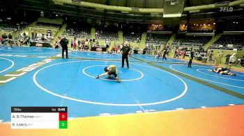 76 lbs Final - Angel Gutierrez-Thomas, Katy Area Youth vs Kayden Lowry, Grove Takedown Club