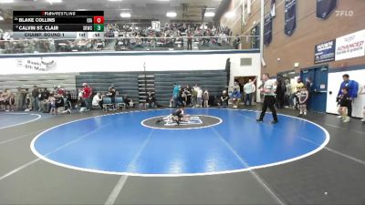 56 lbs Champ. Round 1 - Calvin St. Clair, Snake River Wrestling Club vs Blake Collins, Idaho