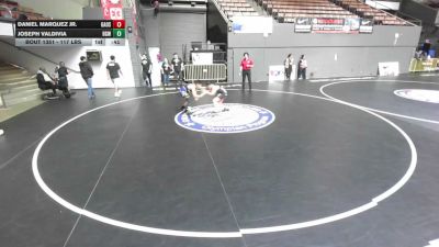 117 lbs Cons. Quarters - Daniel Marquez Jr., Grappling Arts Of Stockton vs Joseph Valdivia, Brawley Gladiators Wrestling