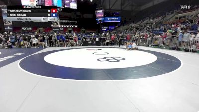 132 lbs Quarters - Grayson Davis, PA vs Shai Sabag, PA