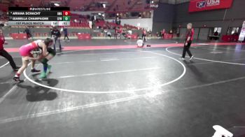 135 lbs 1st Place Match - Ariana Schacht, Askren Wrestling Academy vs Izabella Champagne, Coleman Youth Wrestling