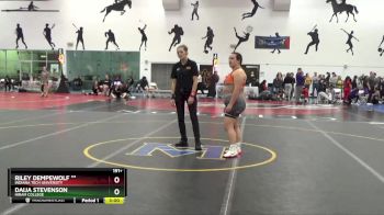 191+ Round 1 - Riley Dempewolf **, Indiana Tech University vs Daija Stevenson, Hiram College