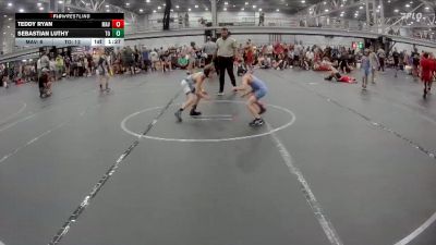 56 lbs Round 7 (8 Team) - Sebastian Luthy, The Outsiders vs Teddy Ryan, Mavericks