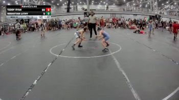 56 lbs Round 7 (8 Team) - Sebastian Luthy, The Outsiders vs Teddy Ryan, Mavericks