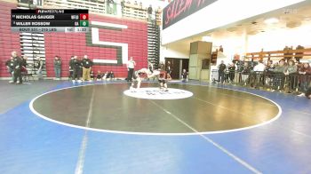 215 lbs Consi Of 4 - Nicholas Gauger, Westfield vs Willer Rossow, Oliver Ames