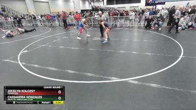 140 lbs Champ. Round 1 - Cassandra Gonzales, MN Elite Wrestling Club vs Jocelyn Kolozsy, Tennessee