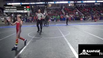 60 lbs Champ. Round 1 - Jolee Stephens, South Central Punisher vs Adelia Coryell, Oberlin Wrestling Club