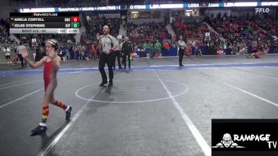 60 lbs Champ. Round 1 - Jolee Stephens, South Central Punisher vs Adelia Coryell, Oberlin Wrestling Club
