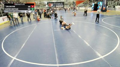 Junior Boys - 132 lbs Champ. Round 2 - Dillon Ivie, Longhorn Wrestling Club vs Carter Brittain, Team Idaho Wrestling Club