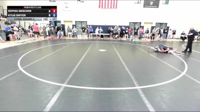 105 lbs Cons. Round 2 - Sophia Mescher, IA vs Kylie Dwyer, IA