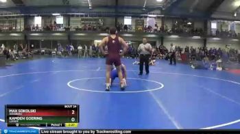 165 lbs Cons. Round 2 - Max Sokolski, Augsburg vs Kamden Goering, Luther