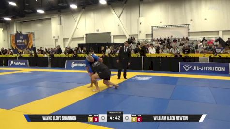 William Allen Newton vs Wayne Lloyd Shannon 2025 World IBJJF Jiu-Jitsu No-Gi Championship