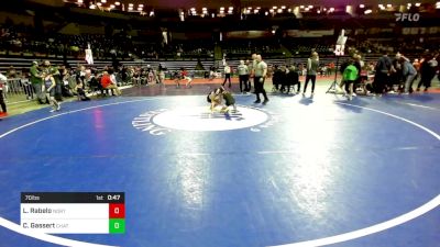 70 lbs Final - Luis Rabelo, North Bergen vs Chase Gassert, Chatham