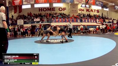 125 lbs Semifinal - Rose Kaplan, West Lafayette vs Sydney DeLois, New Palestine