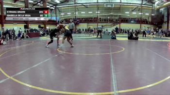 135 lbs Cons. Round 2 - Isabella De La Vega, Andrew High School vs Kyriana Grahn, Keystone High School